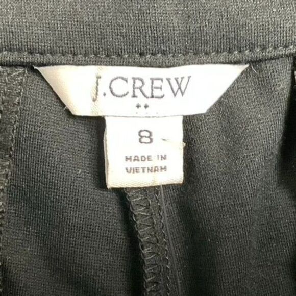 NWT J. Crew Factory Ponte Pant, size 8 (runs big), black, viscose/poly/elastane - Picture 11 of 15